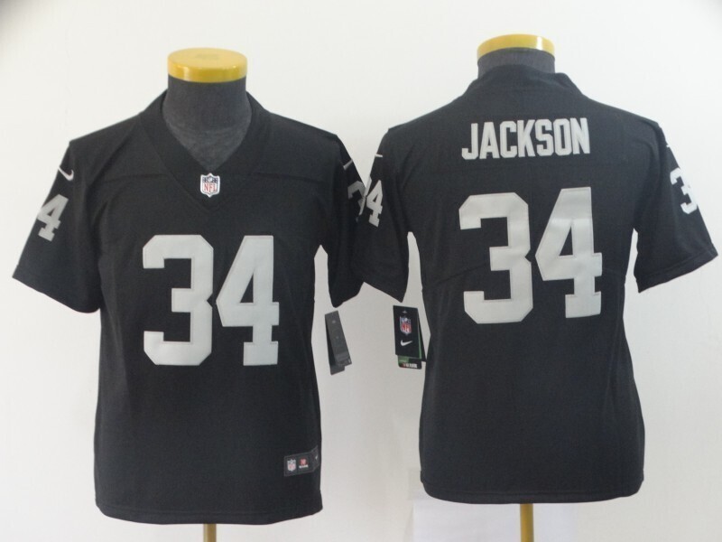 Youth 2026 Oakland Raiders #34 Jackson Black Nike Limited NFL Jersey 2026002